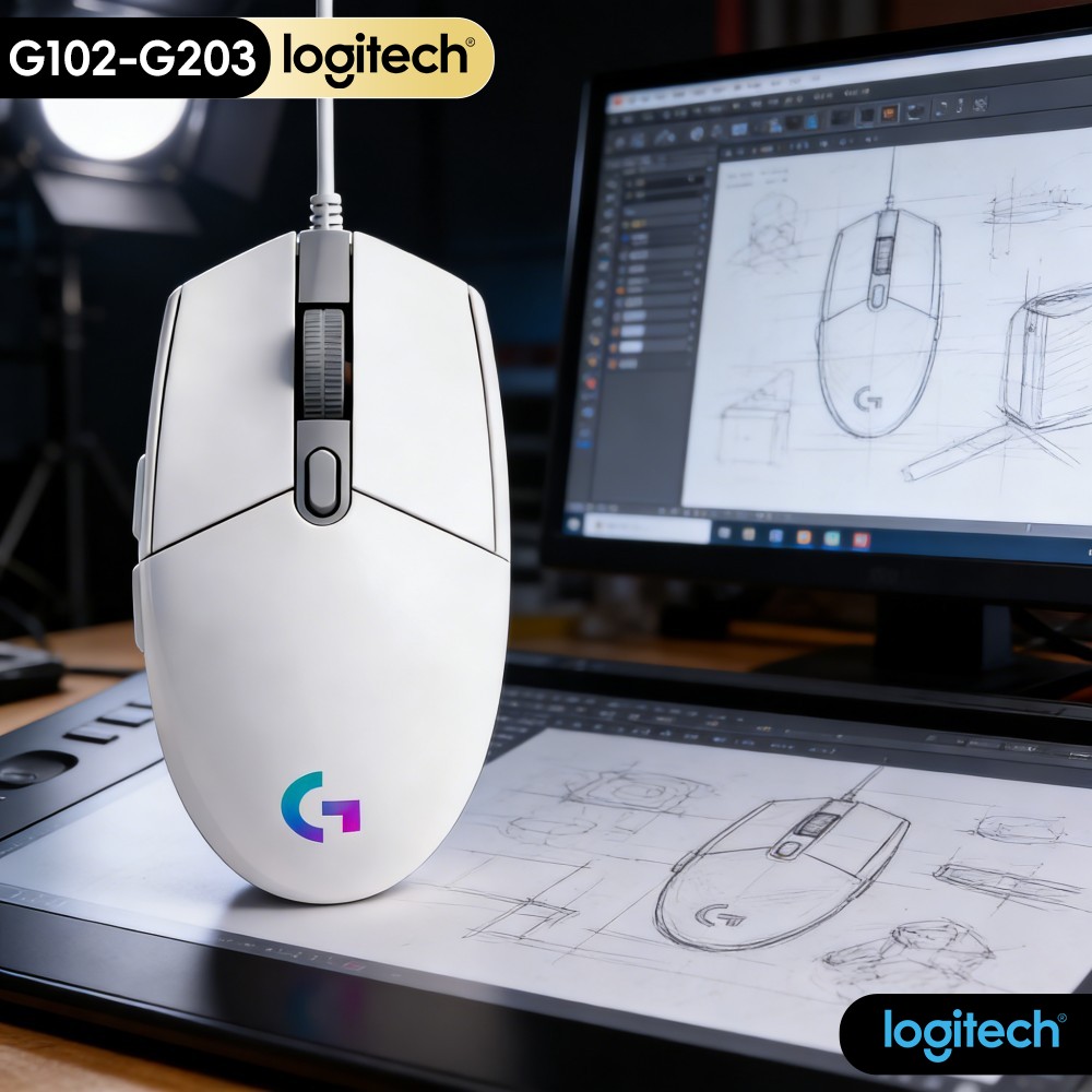 Logitech Mouse G203 - Oryginalna mysz Logitech G203 Prodigy Series,