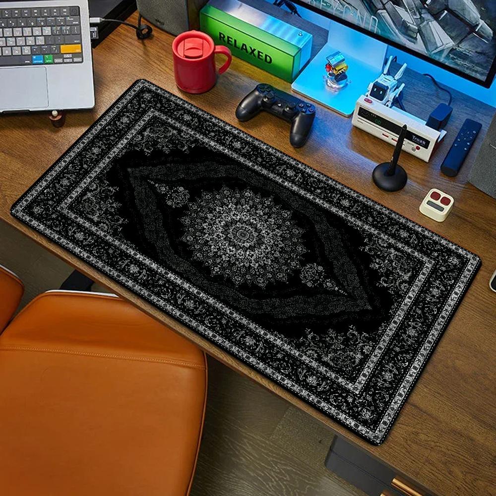 Retro Gaming Keyboard - Nowa Czarna Perska Mata Pod Myszkę