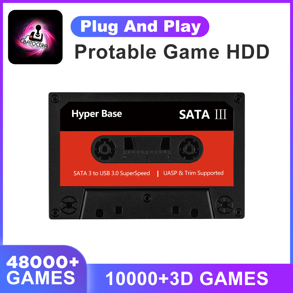Retro Gaming System - Batocera 35.linux 500G Zewnętrzny dysk twardy