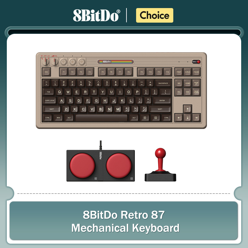 Retro Gaming Keyboard - Mechaniczna klawiatura 8BitDo Retro, klawiatura do