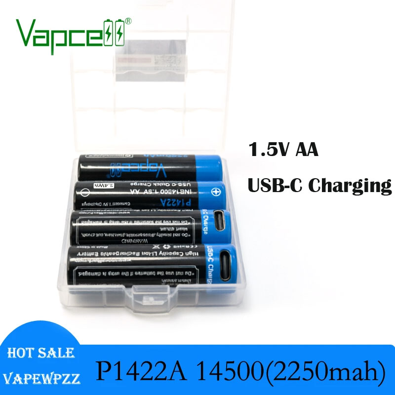 Rechargeable Battery Aa - Akumulator USB-C Vapcell P1422A 1.5V AA
