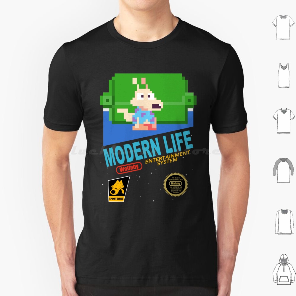 Retro Gaming Life - Koszulka Modern Life 6XL Bawełna Fajny
