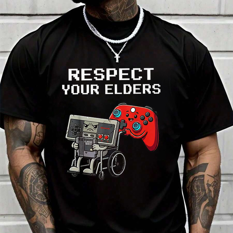 Retro Gaming T Shirts - Zabawna koszulka męska z motywem retro