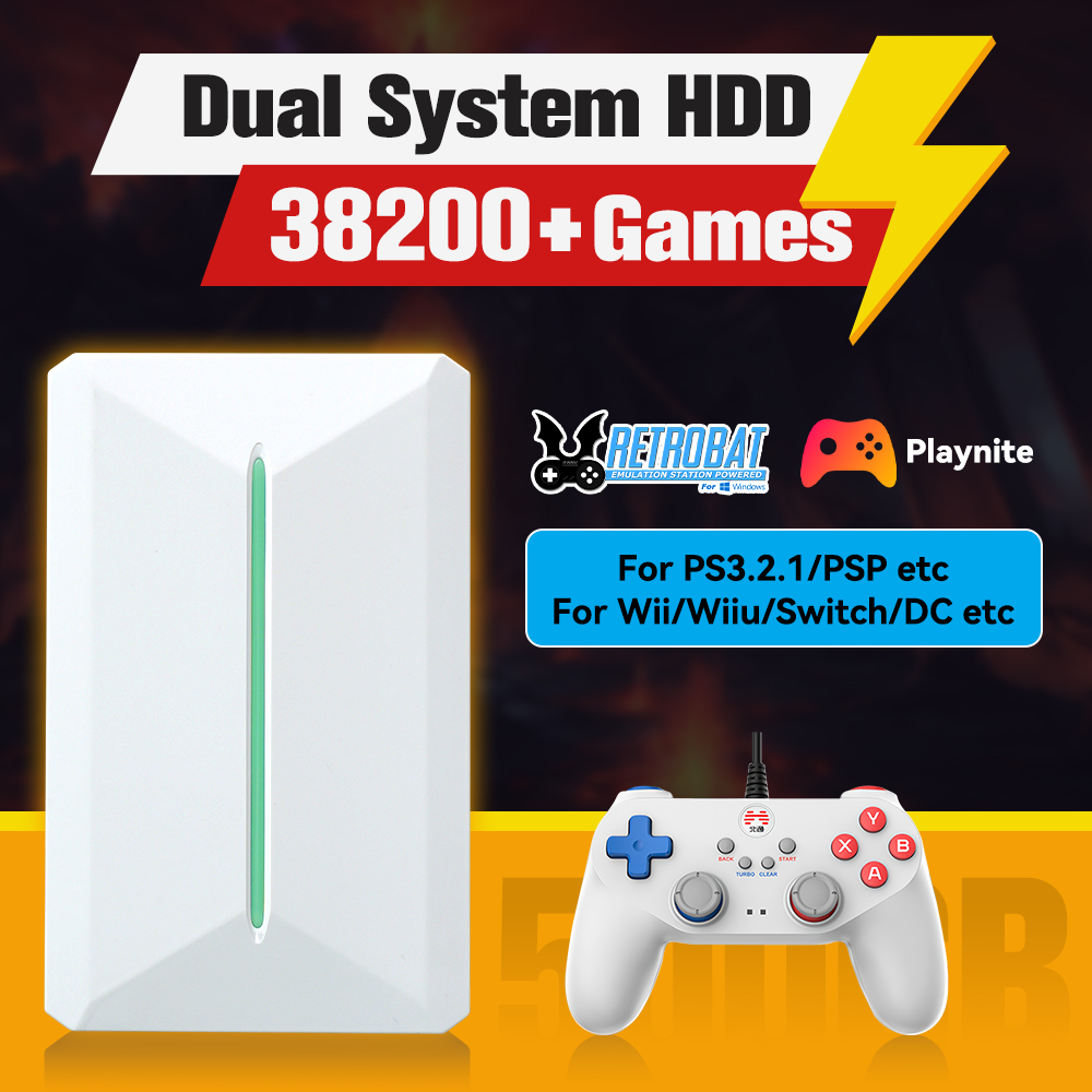 Retro Gaming System - Retrobat&Playnite System HDD Retro konsola do
