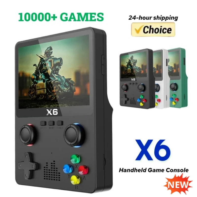 Retro Gaming X6 - 3,5/4'' ekran IPS X6 Retro przenośna