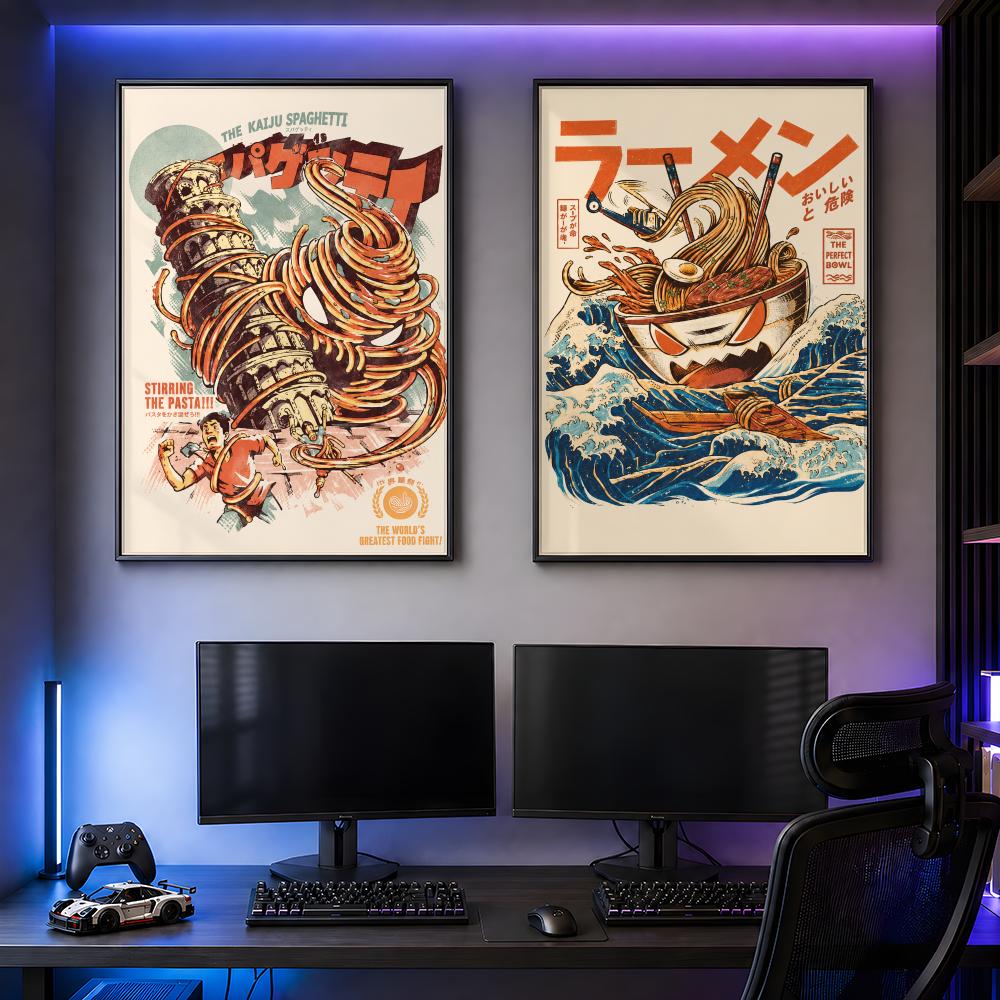 Retro plakat z grafiką japońsk – Retro Gaming Life recenzja i cena