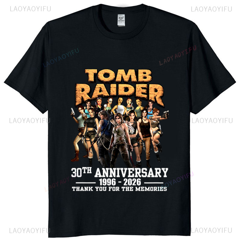 Koszulka unisex Tomb Raider z  – Retro Gaming T Shirts recenzja i cena