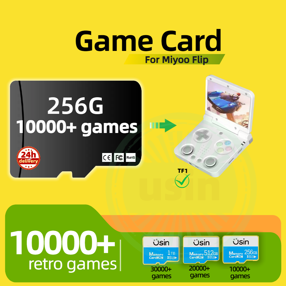 Karta do gry Miyoo Flip 30000+ – Retro Gaming System recenzja i cena