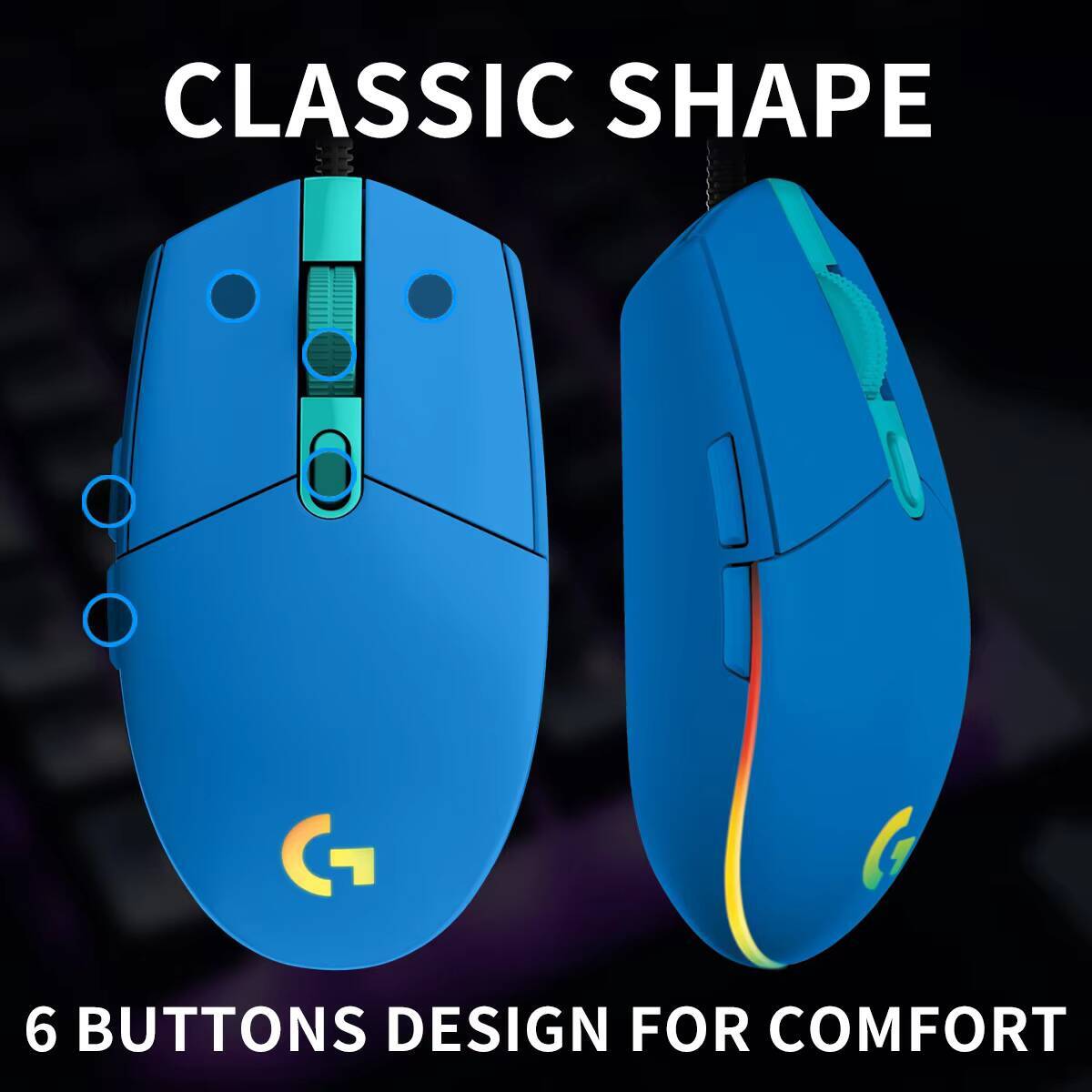 Mysz gamingowa Logitech G203 L – Logitech Mouse G203 recenzja i cena
