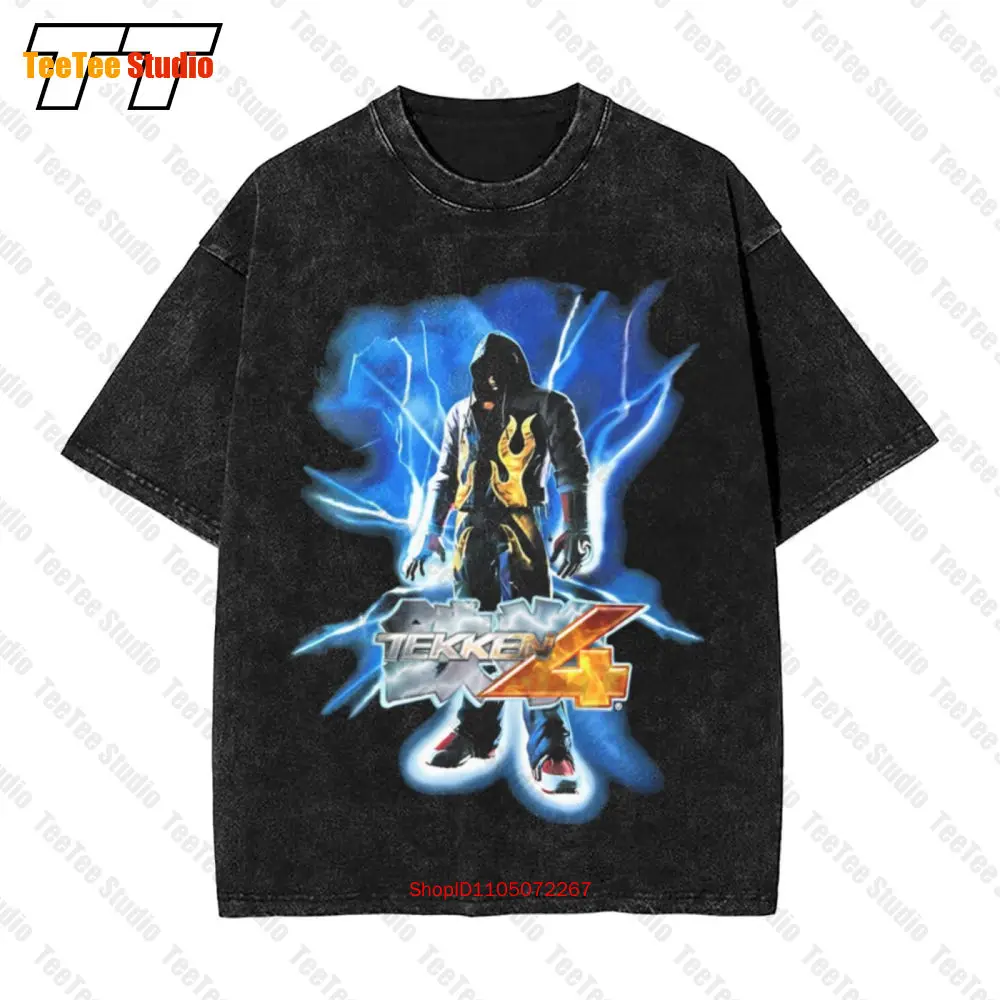 Vintage Tekken 4 Namco Promo A – Retro Gaming T Shirts recenzja i cena
