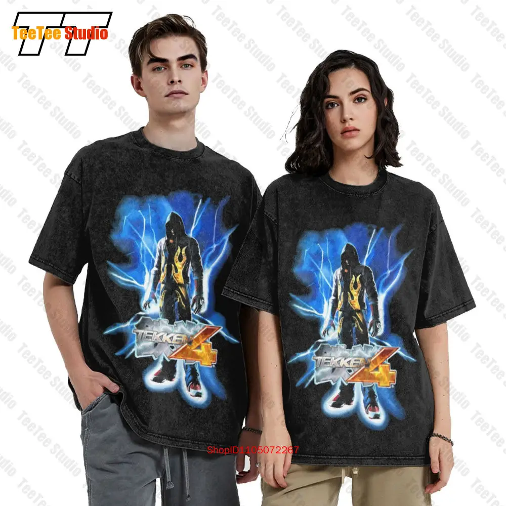 Vintage Tekken 4 Namco Promo A – Retro Gaming T Shirts recenzja i cena
