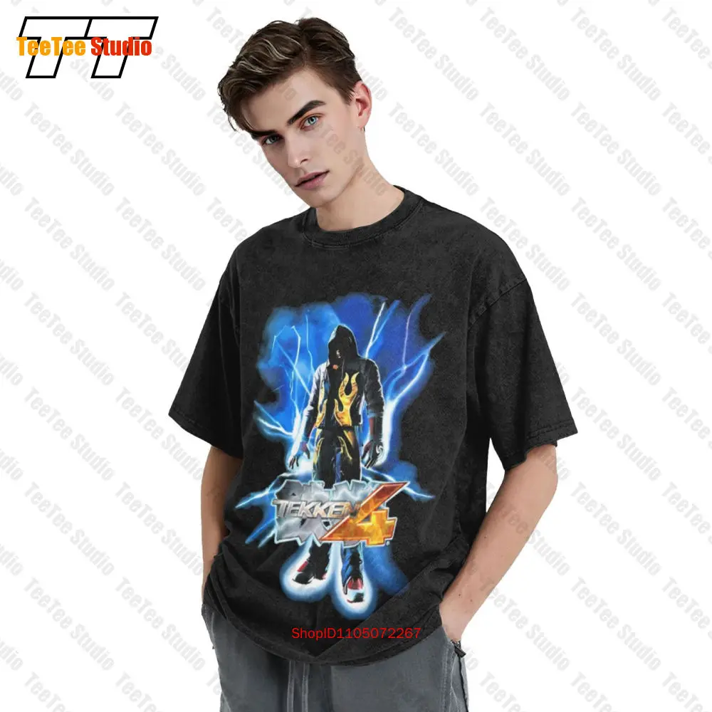 Vintage Tekken 4 Namco Promo A – Retro Gaming T Shirts recenzja i cena